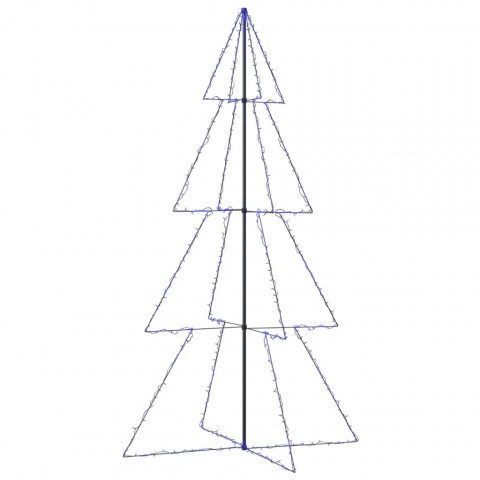 Arbre de noël cône 360 led d'intérieur/d'extérieur 143x250 cm - Couleur de l'éclairage au choix