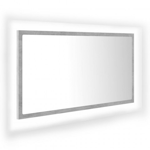 Miroir à LED de salle de bain 80x8,5x37 cm Acrylique - Couleur au choix