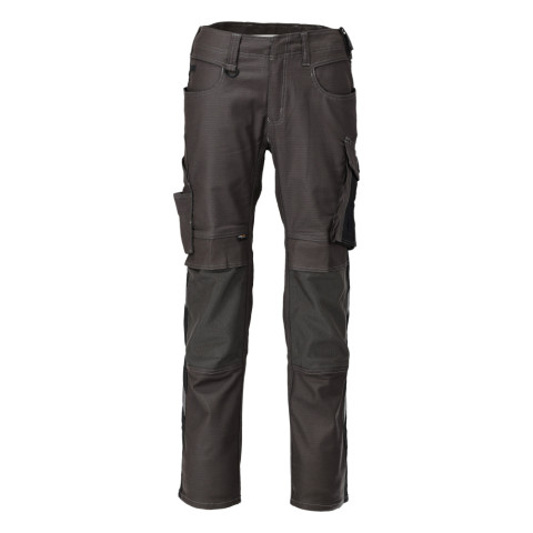 Pantalon de travail avec poches genouillères MASCOT Unique - 21979-459-Gris anthracite-46-76