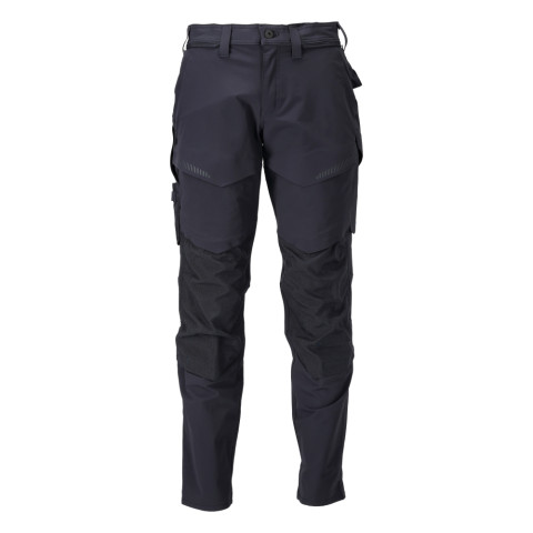 Pantalon de travail avec poches genouillères MASCOT Customized - 22379-311-Bleu marine-44-76