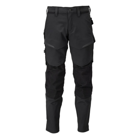 Pantalon de travail avec poches genouillères MASCOT Customized - 22379-311-Noir-56-90
