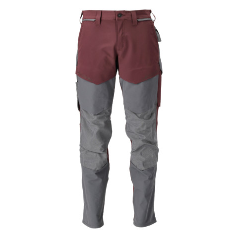 Pantalon de travail avec poches genouillères MASCOT Customized - 22379-311-Bordeaux-42-76