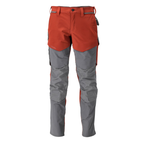 Pantalon de travail avec poches genouillères MASCOT Customized - 22379-311/2-Rouge-54-90