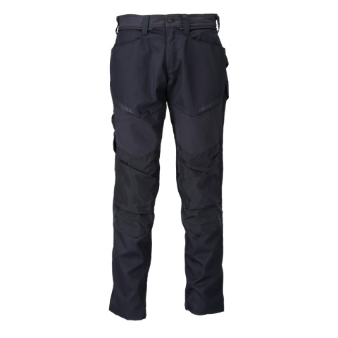 Pantalon de travail avec poches genouillères MASCOT Customized - 22479-230-Bleu marine-76-44
