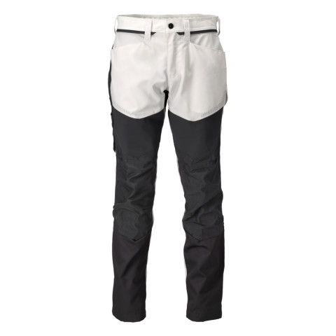 Pantalon de travail avec poches genouillères MASCOT Customized - 22479-230-Blanc gris-76-43