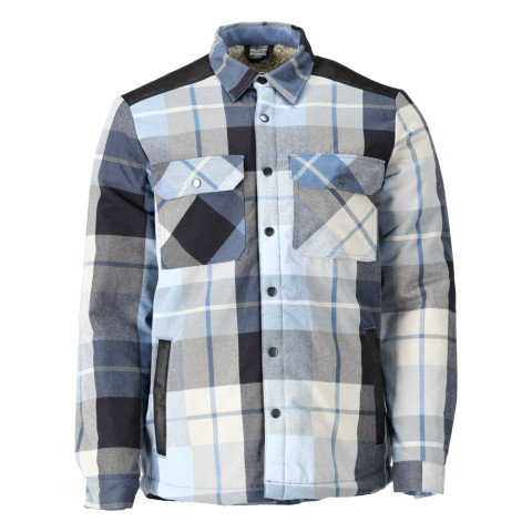 Chemise de travail en flanelle avec doublure fourrure MASCOT Customized - 23104-446-Bleu marine-XS