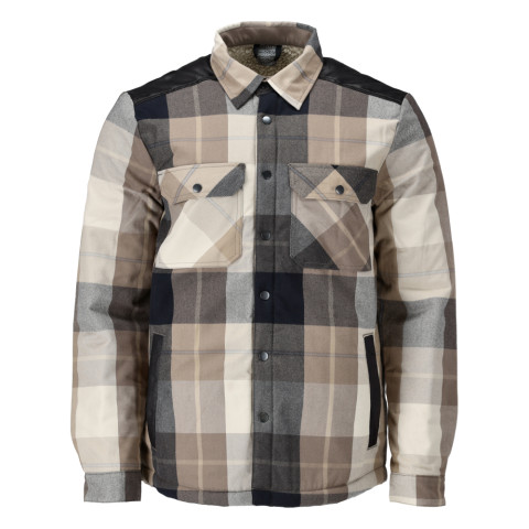 Chemise de travail en flanelle avec doublure fourrure MASCOT Customized - 23104-446-Taupe-XL