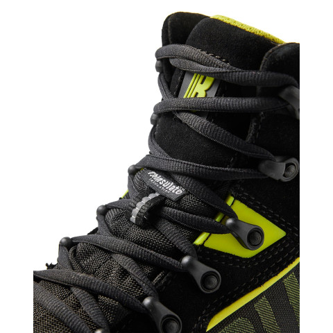 Chaussures de sécurité mi-hautes STORM S7S imperméables Noir/Jaune fluo 24790000 - Pointure au choix