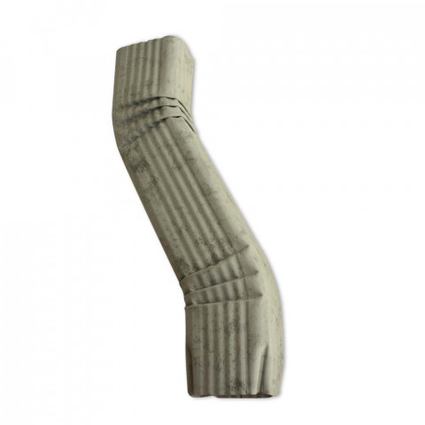 Dévoiement latéral gauche de 50 à 600 mm pour gouttière aluminium corniche 60 x 80 mm coloris au choix