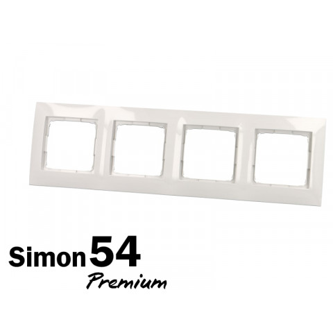 Plaque blanche quadruple