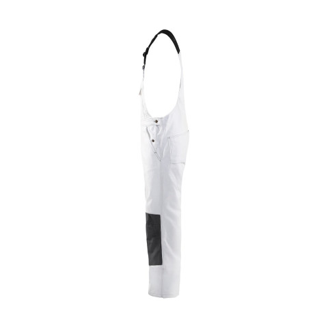 Cotte à bretelles Peintre Blanc/Gris-Foncé 26111210 - Taille au choix