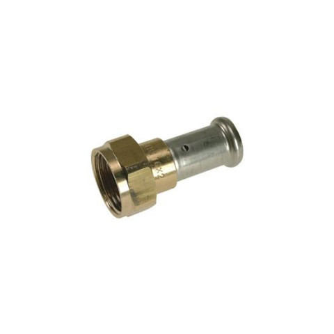 Raccord multicouche laiton à visser HENCO joint plat - écrou libre - Ø 26 mm x 3/4' - 26P-26Z05