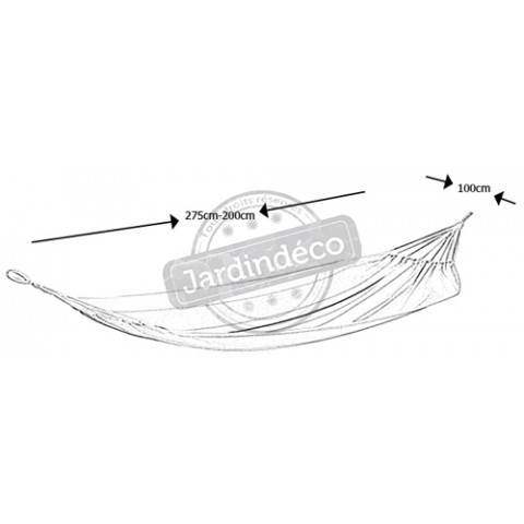 Hamac simple en coton et polyester