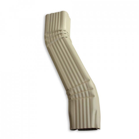 Dévoiement latéral gauche de 50 à 600 mm pour gouttière aluminium corniche 60 x 80 mm coloris au choix