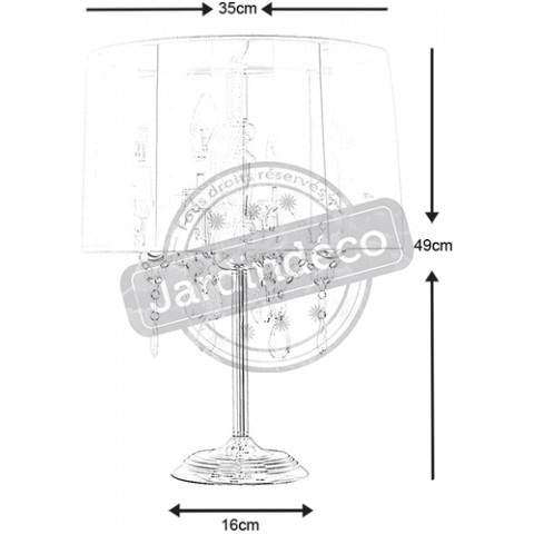Lampe de chevet tamisée costes