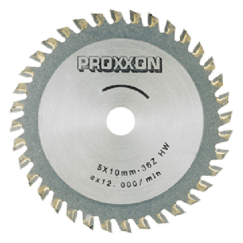 Lame de scie circulaire soudée HM pour bois 36T - PROXXON - 28732