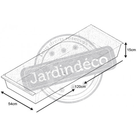 Jardinière pour potager à adosser