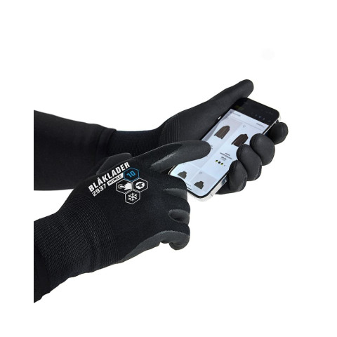 Gants de travail tactiles hiver enduits en nitril SUPREME WARM 29371412 - Pack de 6 paires - Taille au choix