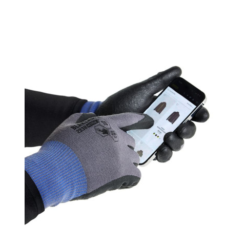 Gants de travail tactiles semi-doublés enduits en nitrile 29381416 - Pack de 6 paires - Taille au choix