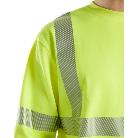 Sweat multinormes avec transferts réfléchissants Jaune-Fluo 30871762 - Taille au choix