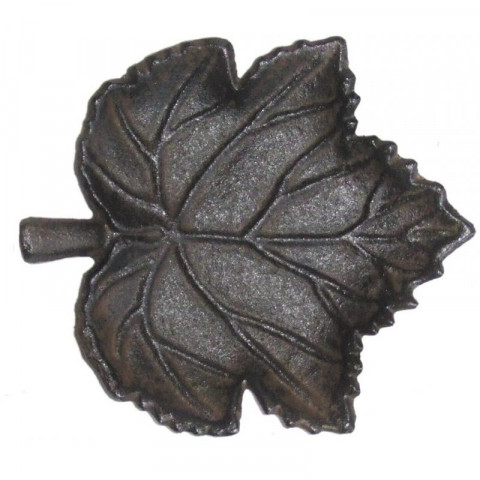 Mangeoire oiseau feuille en fonte