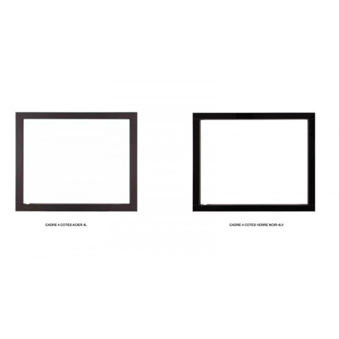 Pack complet insert insert chaudiere double face modele c-570htdf porte battante avec puissance de 21kw marque termofoc + 2x pour insert c-570htdf option cadre 4 cotes acier cadre 4l - dimensions :756x647x40mm (pour 1 face), ref. 31814, tmf31814