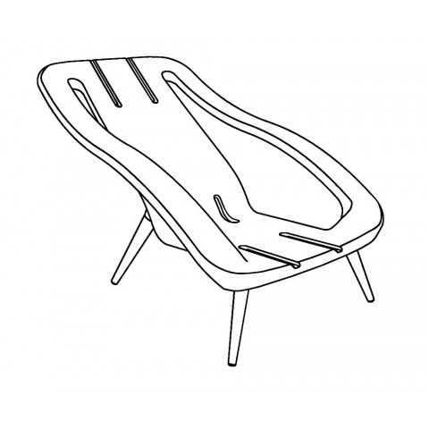 Fauteuil bain de soleil 2 en 1 - Couleur au choix