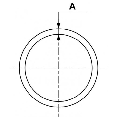 Tube aluminium bleu pour air comprimé - Diamètre extérieur 25 mm - PREVOST - PPS BTU2555