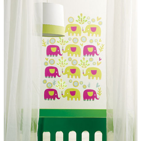 Stickers chambre bébé les petits éléphants