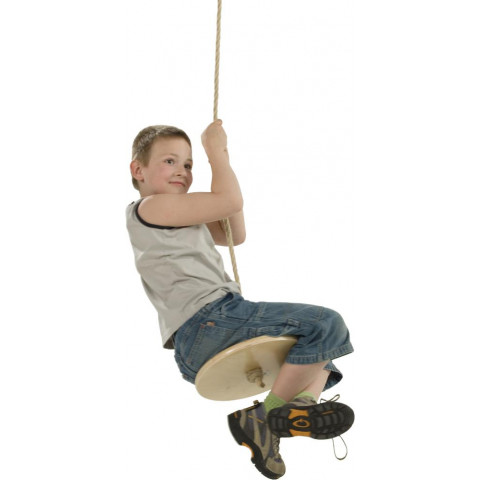 Balançoire disque en bois