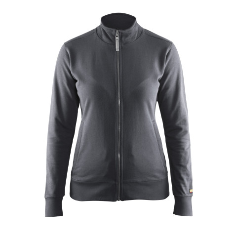 Sweat-shirt zippé coton femme 3372115 - Couleur et taille au choix