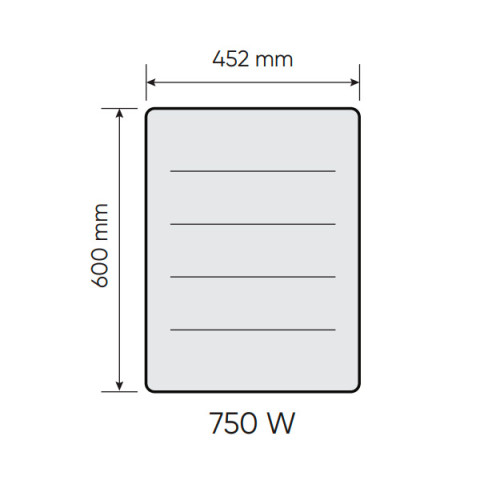 Radiateur électrique nirvana néo 750w connecté - horizontal blanc - atlantic 529914