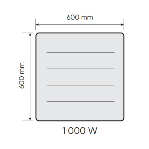 Radiateur électrique nirvana néo 1000w connecté - horizontal blanc - atlantic 529916