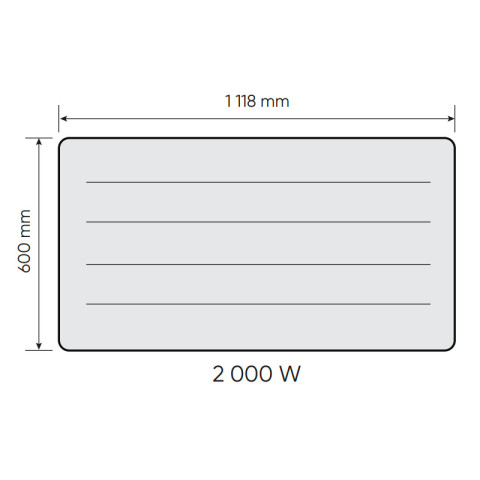 Radiateur électrique nirvana néo 2000w connecté - horizontal blanc - atlantic 529919