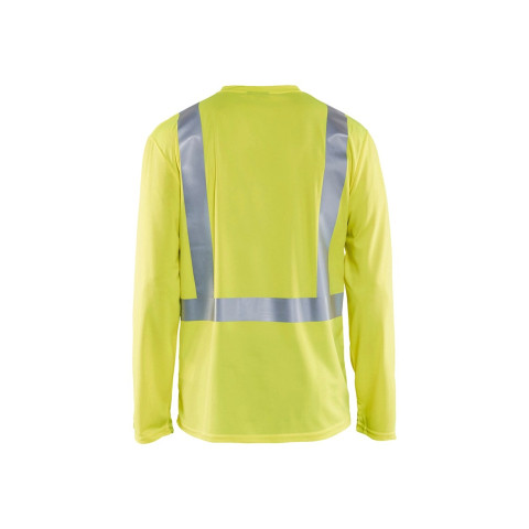 T-shirt à manches longues col V haute-visibilité anti-UV 33831011 - Couleur et taille au choix