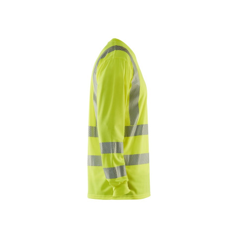T-shirt à manches longues col V haute-visibilité anti-UV polyester 33851013 - Couleur et taille au choix