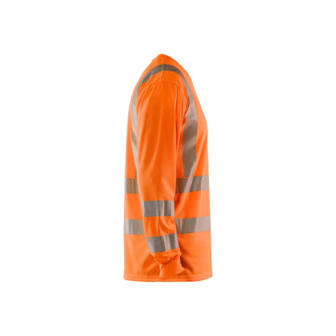 T-shirt à manches longues col V haute-visibilité anti-UV polyester 33851013 - Couleur et taille au choix
