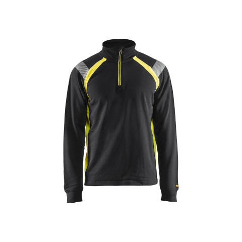 Sweat col camionneur avec détails fluo 34321158 - Couleur et taille au choix