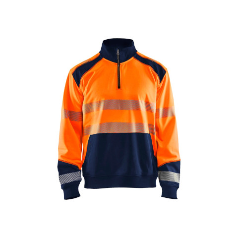 Sweat col camionneur haute-visibilité 35562528 - Couleur et taille au choix