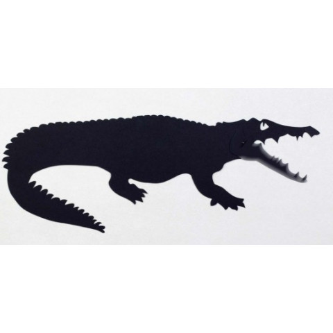 Ombre murale silhouette articulée crocodile crocodile