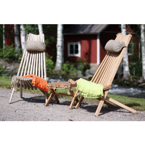 Chilienne en bois ecochair (coussin offert) mélèze
