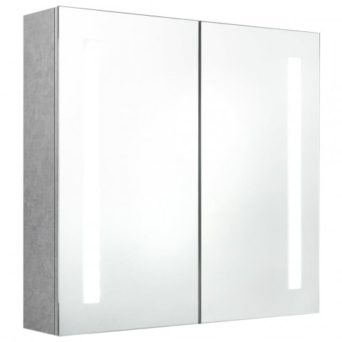 Armoire de salle de bain à miroir led 62x14x60cm - Couleur au choix