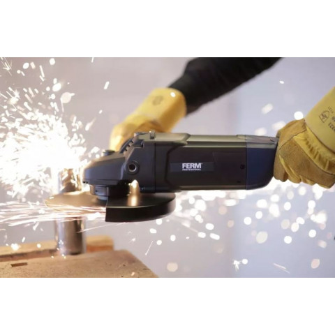 Ferm professional meuleuse d’angle 2400 w 230 mm agm1098p