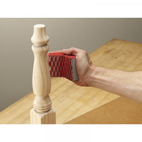 3m - 990474 - éponge abrasive ultra flexible p120