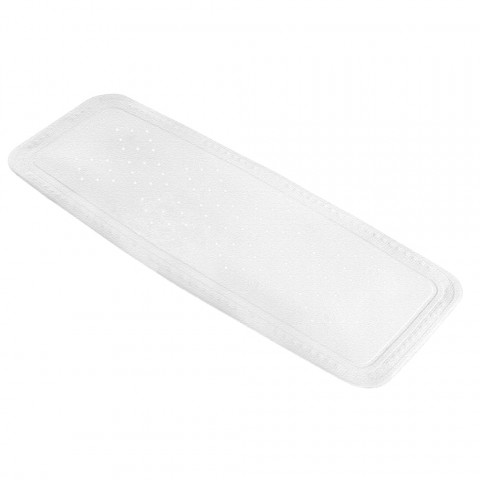 Tapis de bain antidérapant arosa 36x92 cm blanc