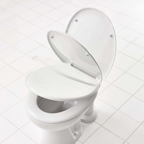 Siège de toilette shell blanc