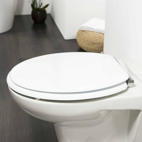 Tiger abattant wc à fermeture en douceur reno mdf blanc 252350646