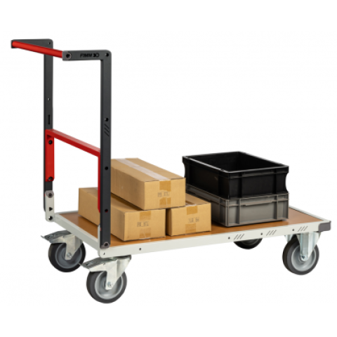 Chariot flat-pack dossier repliable 1000 x 600 mm plateau médium roues TPE 400 kg