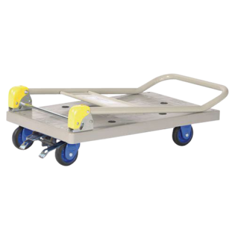 Chariot dossier repliable Prestar® avec frein plateau polypropylène 150 kg - 805007170