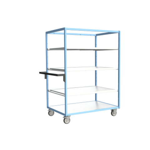 Servante multi-niveaux avec 3 étagères plateau bois 250 kg - Dimensions au choix